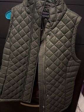 Tommy Hilfiger Olive Green Quilted Vest